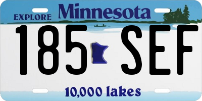 MN license plate 185SEF