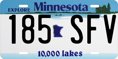 MN license plate 185SFV
