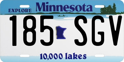 MN license plate 185SGV