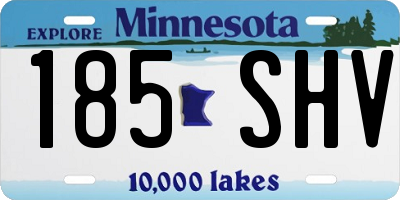 MN license plate 185SHV
