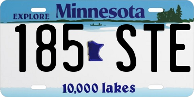 MN license plate 185STE