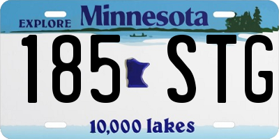 MN license plate 185STG