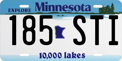 MN license plate 185STI