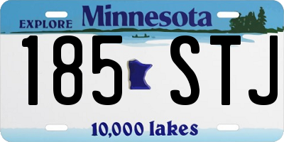 MN license plate 185STJ