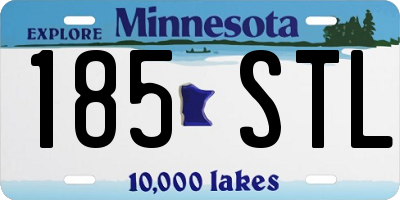MN license plate 185STL