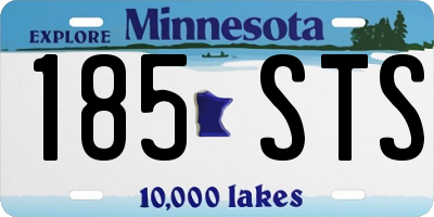 MN license plate 185STS