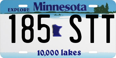 MN license plate 185STT
