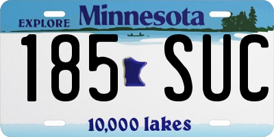 MN license plate 185SUC