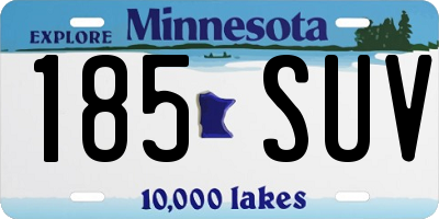 MN license plate 185SUV