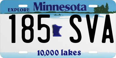 MN license plate 185SVA