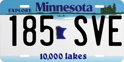 MN license plate 185SVE
