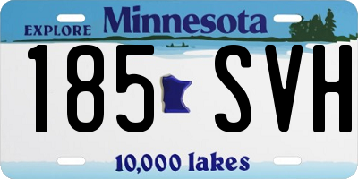 MN license plate 185SVH