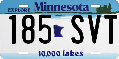 MN license plate 185SVT