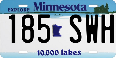 MN license plate 185SWH