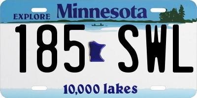 MN license plate 185SWL