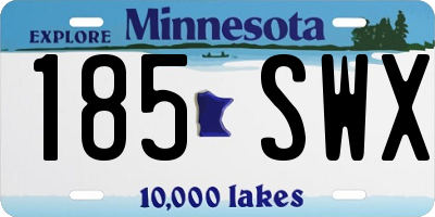MN license plate 185SWX
