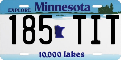 MN license plate 185TIT