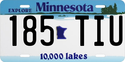 MN license plate 185TIU
