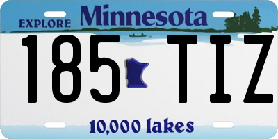 MN license plate 185TIZ