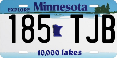 MN license plate 185TJB