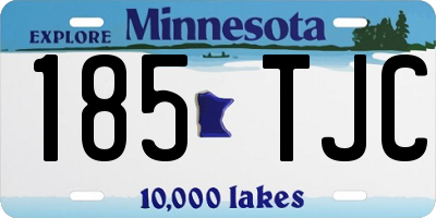 MN license plate 185TJC