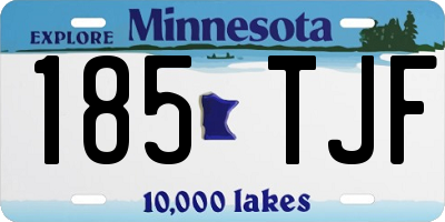 MN license plate 185TJF
