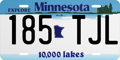 MN license plate 185TJL