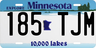 MN license plate 185TJM