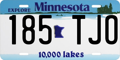 MN license plate 185TJO