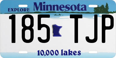 MN license plate 185TJP