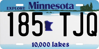 MN license plate 185TJQ