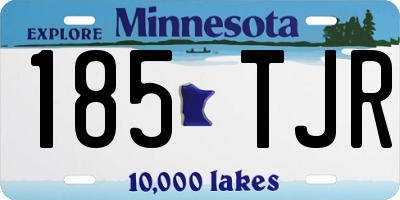 MN license plate 185TJR