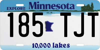 MN license plate 185TJT