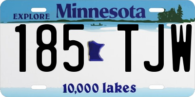 MN license plate 185TJW