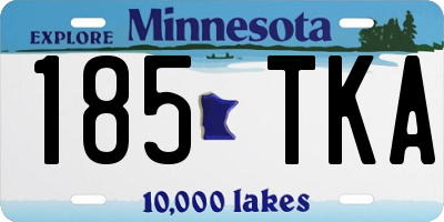 MN license plate 185TKA