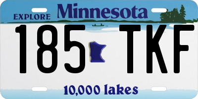 MN license plate 185TKF