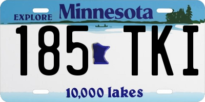 MN license plate 185TKI