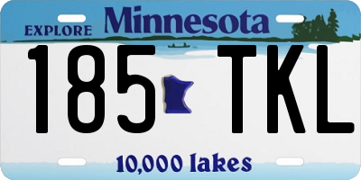 MN license plate 185TKL