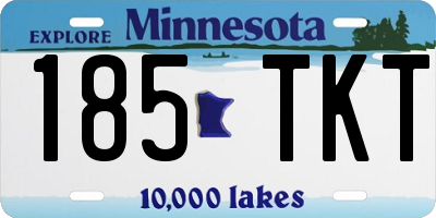 MN license plate 185TKT