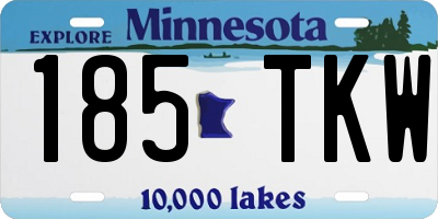 MN license plate 185TKW
