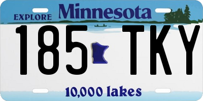 MN license plate 185TKY