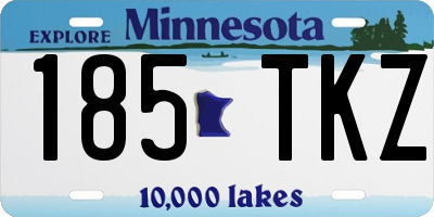 MN license plate 185TKZ
