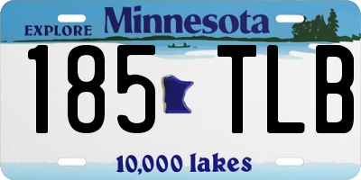 MN license plate 185TLB