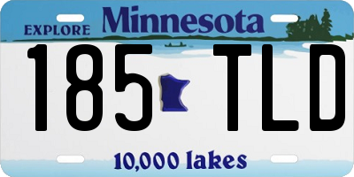 MN license plate 185TLD
