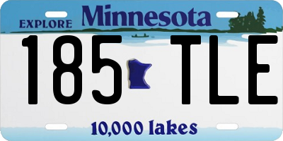 MN license plate 185TLE