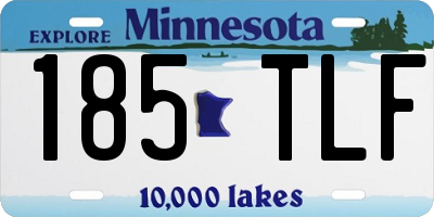 MN license plate 185TLF