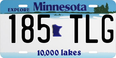 MN license plate 185TLG