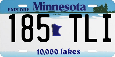 MN license plate 185TLI