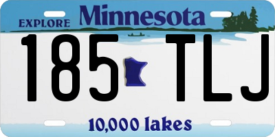 MN license plate 185TLJ