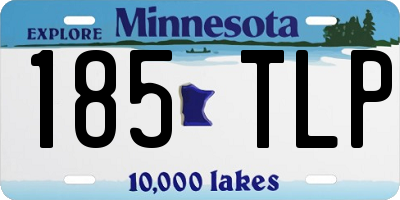 MN license plate 185TLP